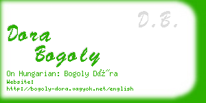 dora bogoly business card